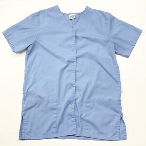 Simply Basic blue scrub top / medical uniform